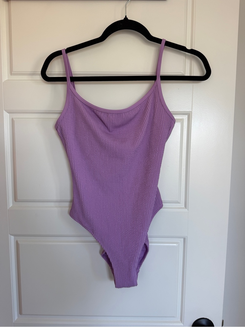 aerie Lilac Ribbed One-Piece Bodysuit